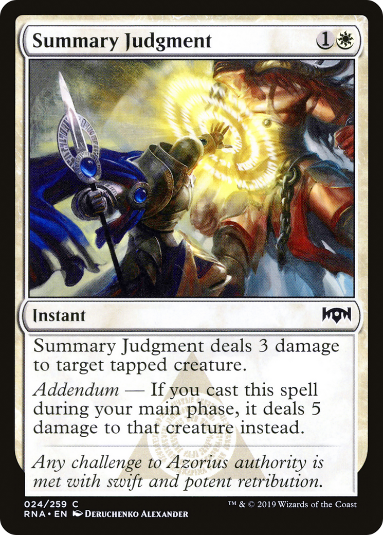 Summary Judgment (RNA-024) [Ravnica Allegiance]