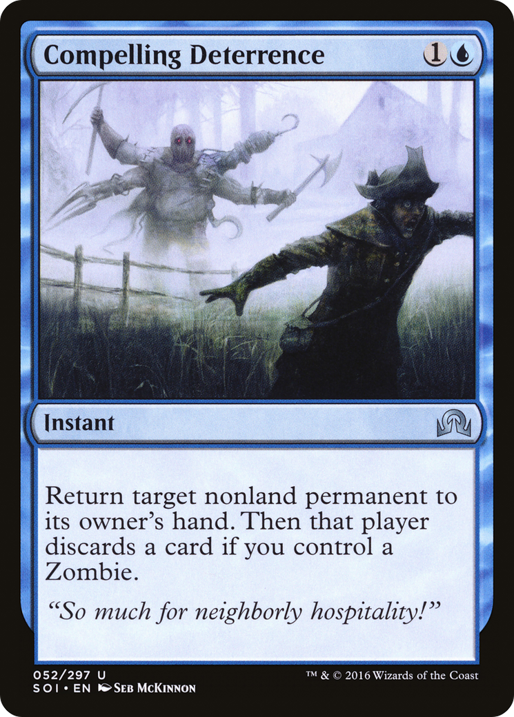 Compelling Deterrence (SOI-052) [Shadows over Innistrad] Foil