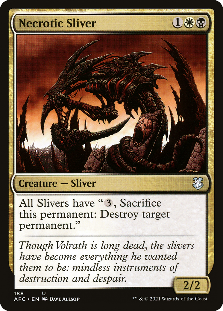 Necrotic Sliver (AFC-188) [Forgotten Realms Commander]