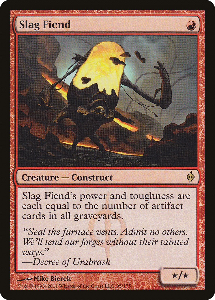Slag Fiend (NPH-095) [New Phyrexia] Foil