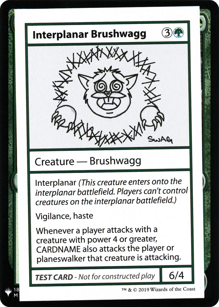 Interplanar Brushwagg [Mystery Booster Playtest Cards 2019]