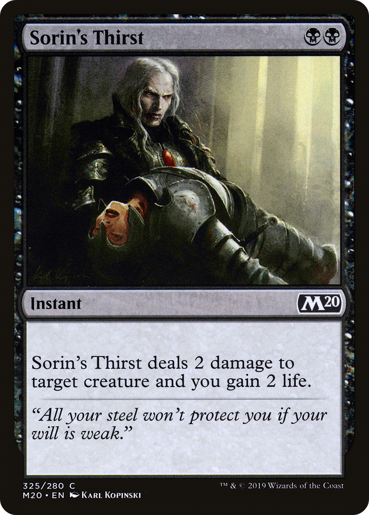 Sorin's Thirst (M20-325) [Core Set 2020]