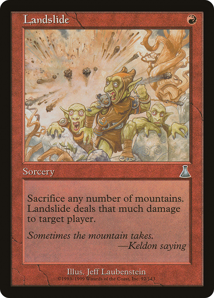 Landslide (UDS-092) [Urza's Destiny] Foil