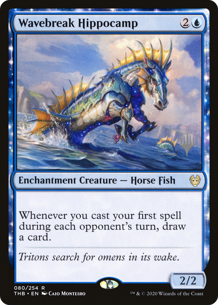 Wavebreak Hippocamp (PPTHB-080) [Promo Pack: Theros Beyond Death Promos]