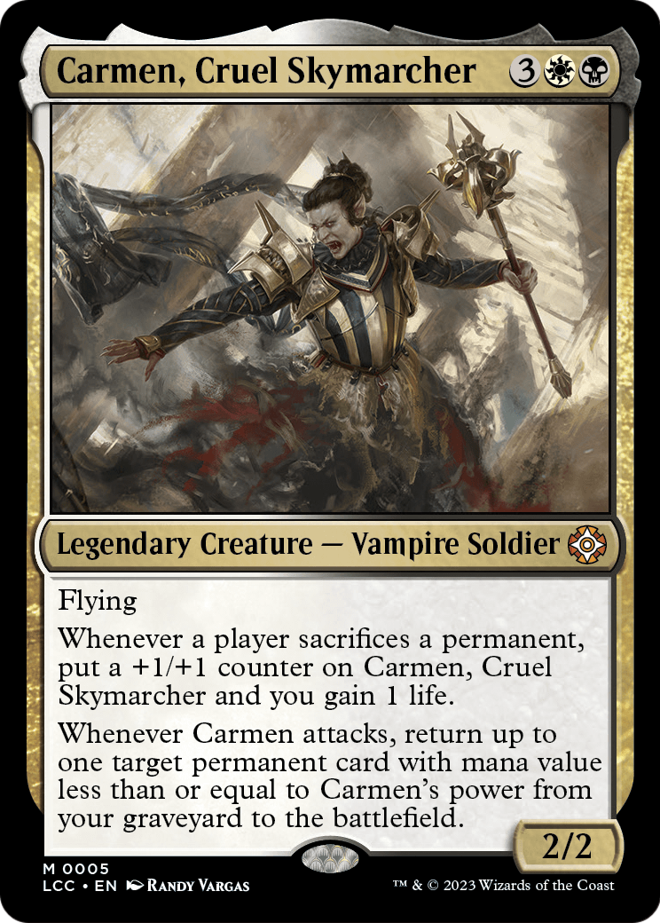 Carmen, Cruel Skymarcher (LCC-005) [The Lost Caverns of Ixalan Commander]
