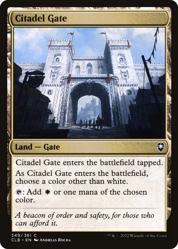 Citadel Gate (CLB-349) [Commander Legends: Battle for Baldur's Gate] Foil