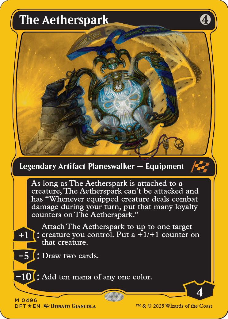 The Aetherspark (First-Place Foil) (DFT-496) [Aetherdrift] Foil