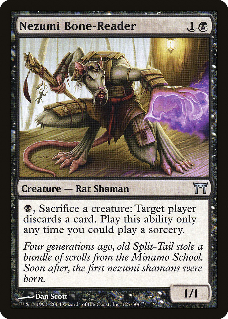 Nezumi Bone-Reader (CHK-127) [Champions of Kamigawa] Foil
