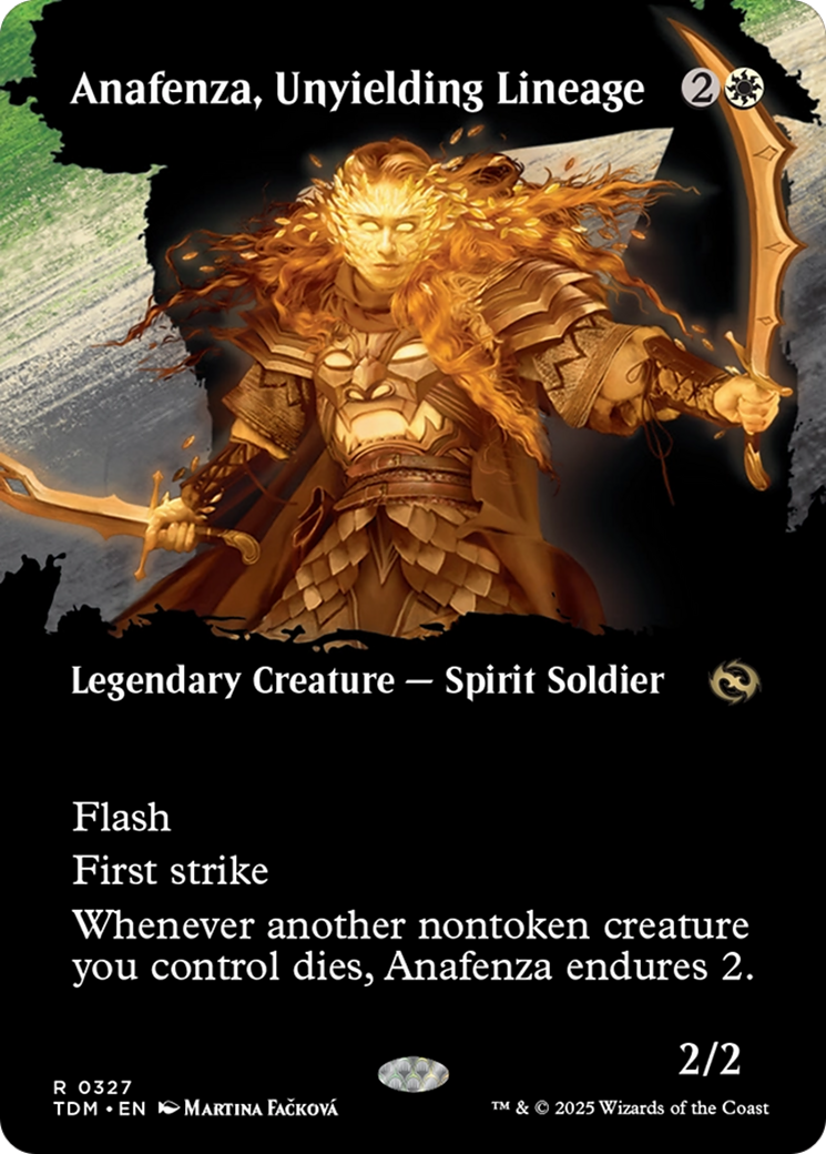 Anafenza, Unyielding Lineage (Borderless) (TDM-327) (Showcase) [Tarkir: Dragonstorm] Foil
