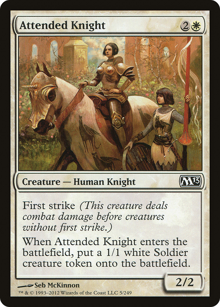 Attended Knight (M13-005) [Magic 2013]