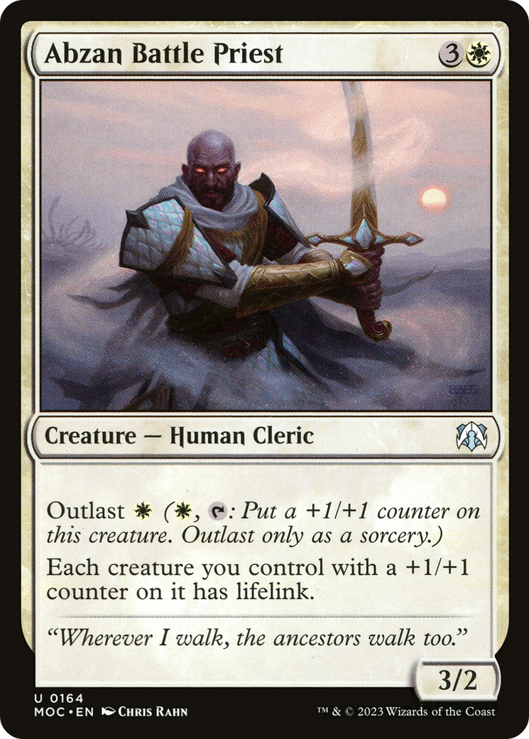 Abzan Battle Priest (MOC-164) [March of the Machine Commander]