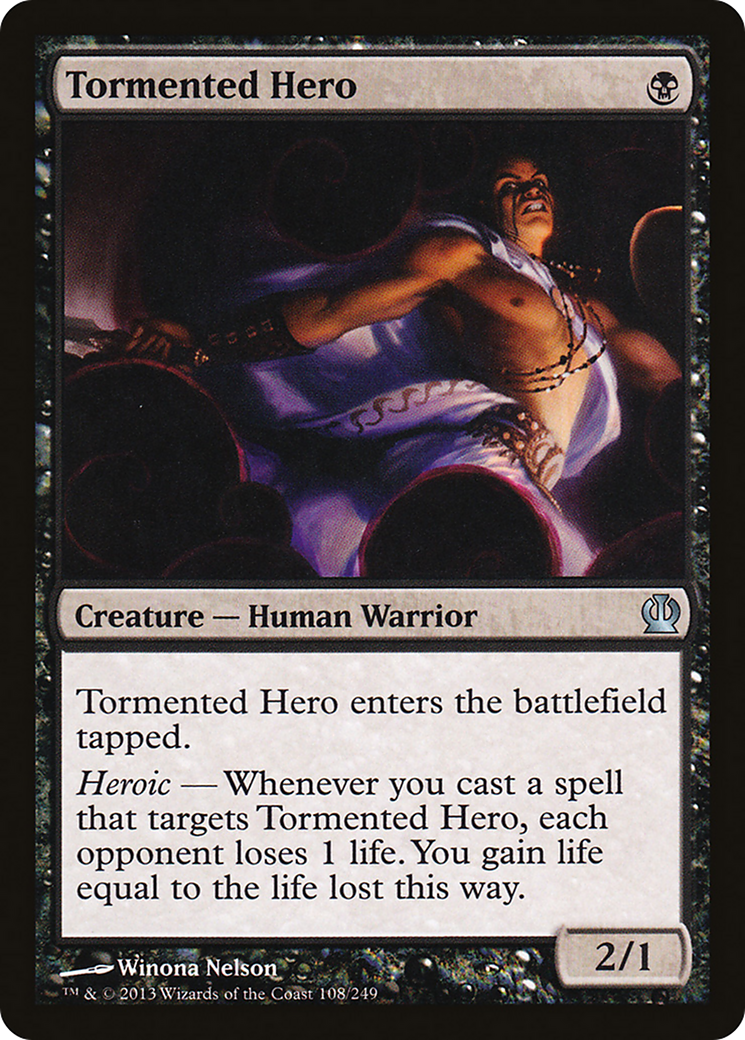 Tormented Hero (THS-108) [Theros] Foil