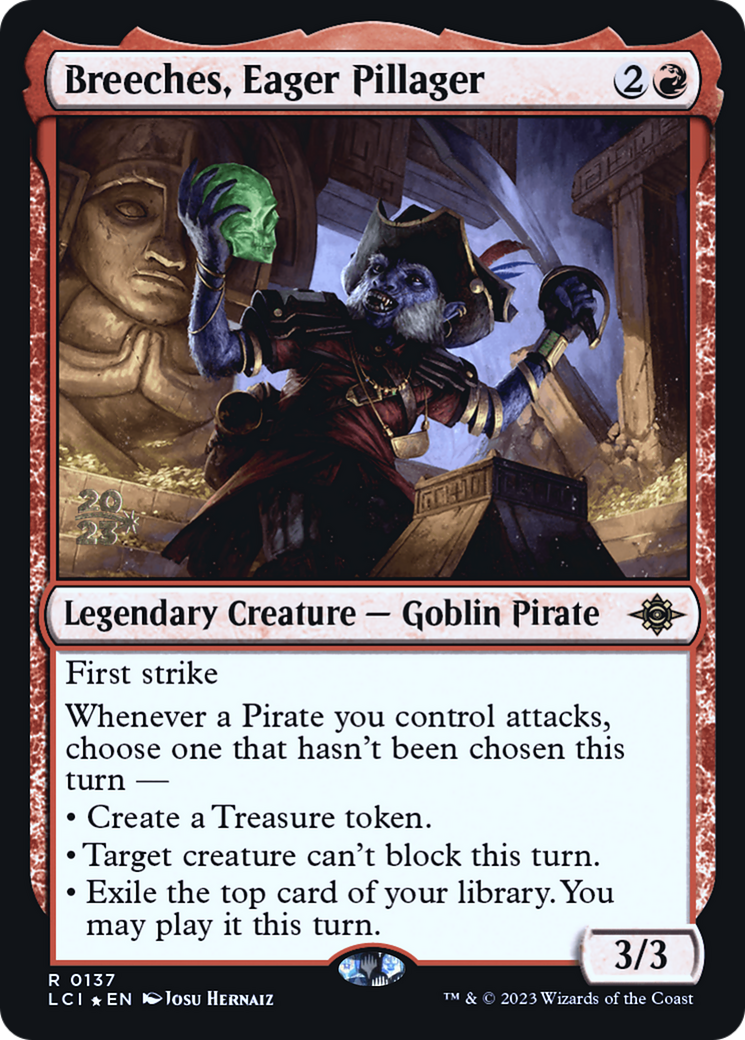 Breeches, Eager Pillager (PRE-137) [The Lost Caverns of Ixalan Promos] Foil
