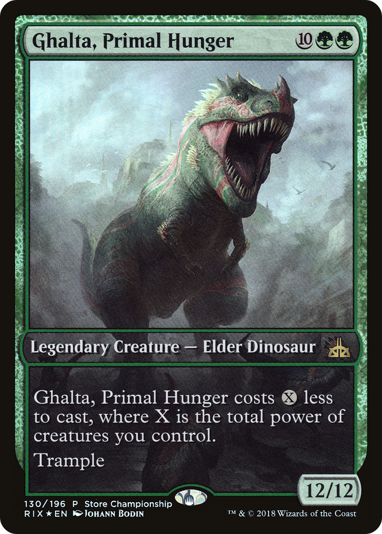 Ghalta, Primal Hunger (GAME-130) [Rivals of Ixalan Promos] Foil
