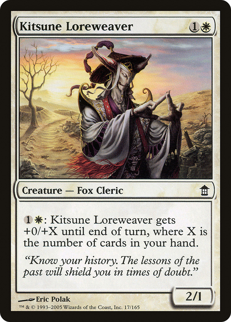 Kitsune Loreweaver (SOK-017) [Saviors of Kamigawa]
