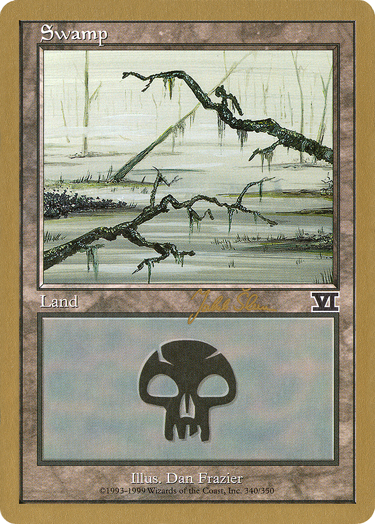 Swamp (340) - 1999 Jakub Slemr (6ED) [World Championship Decks 1999]