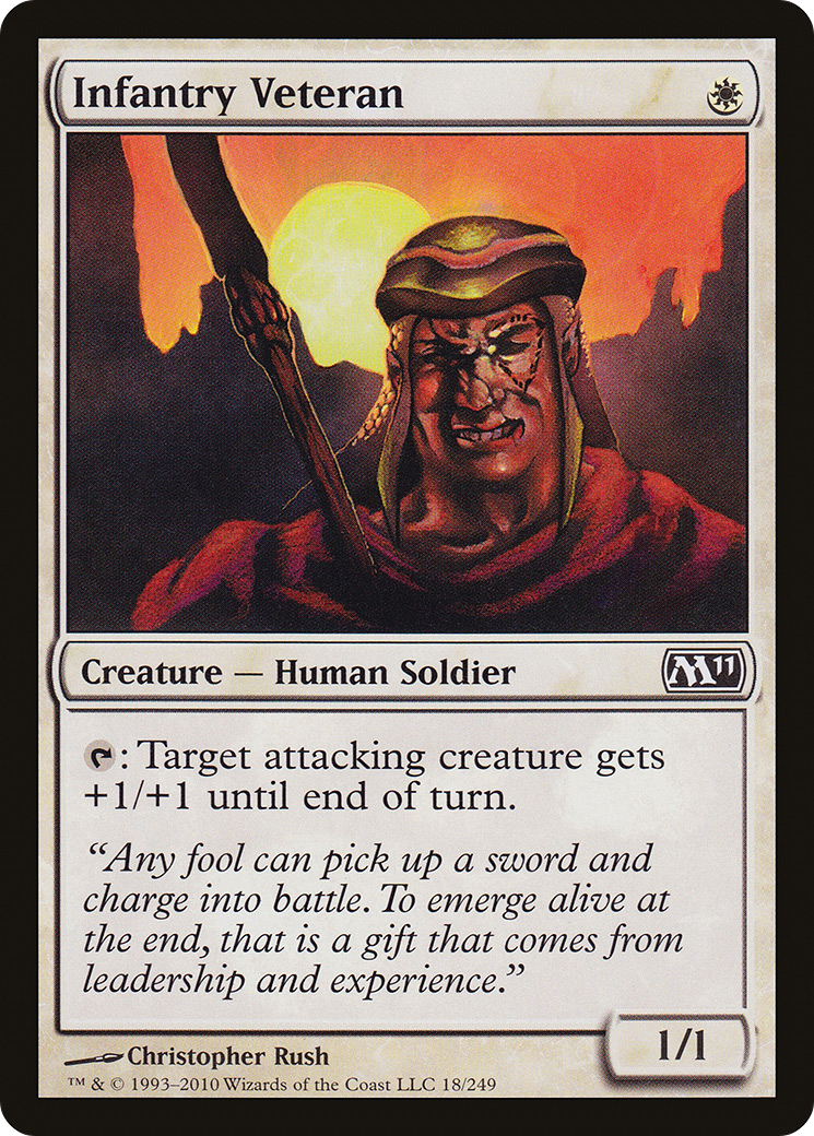Infantry Veteran (M11-018) [Magic 2011] Foil