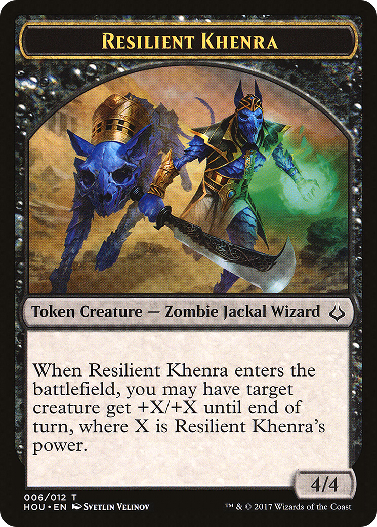 Resilient Khenra Token (HOU-006) [Hour of Devastation Tokens]