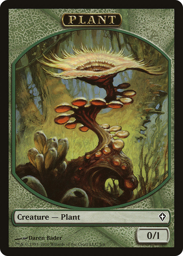Plant Token (WWK-005) [Worldwake Tokens]