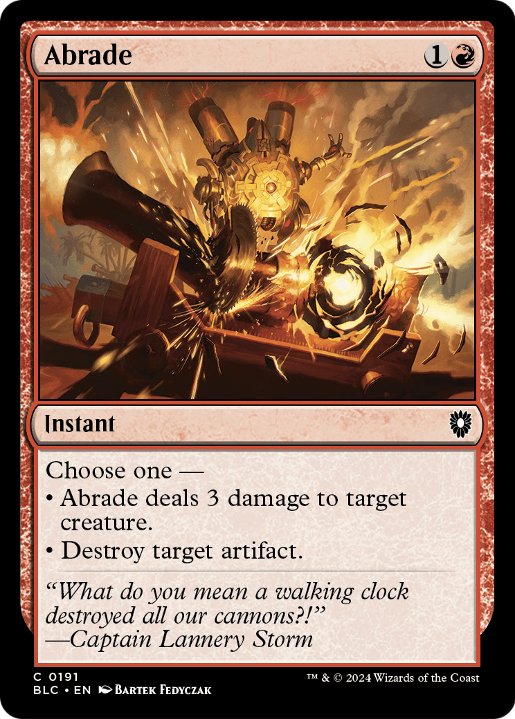 Abrade (BLC-191) [Bloomburrow Commander]