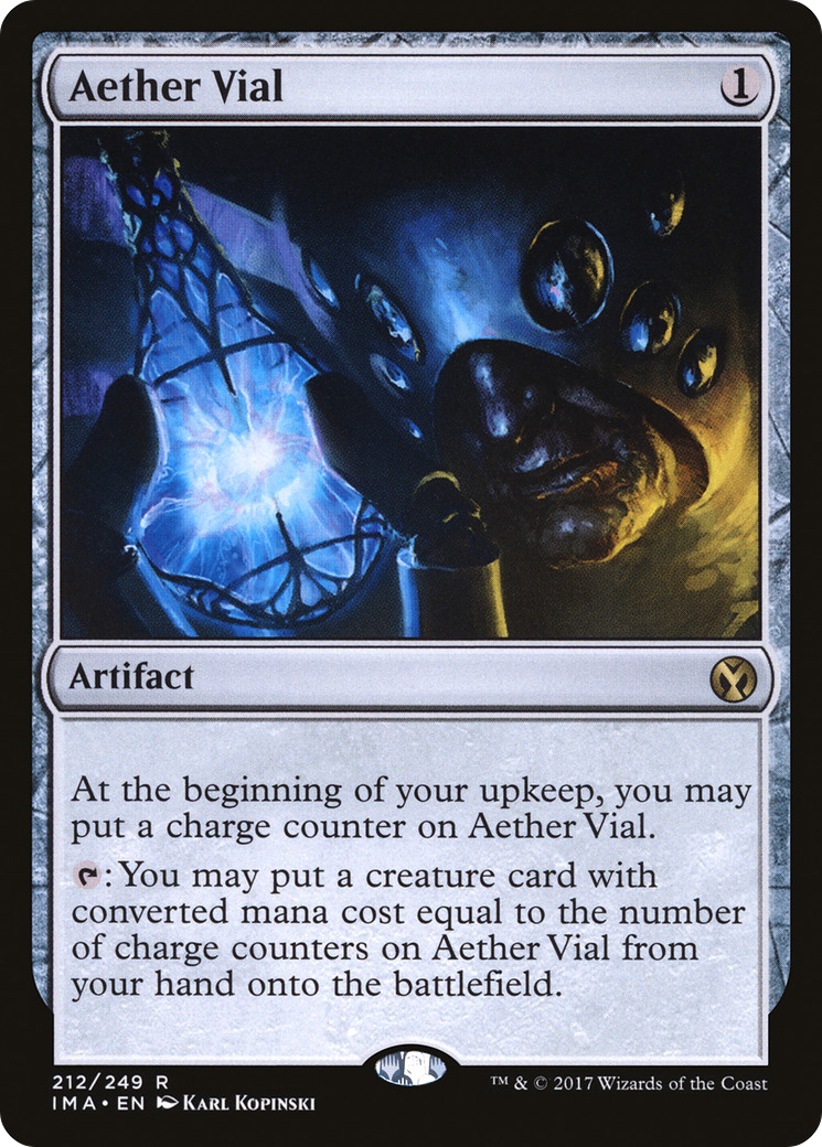 Aether Vial (IMA-212) [Iconic Masters] Foil