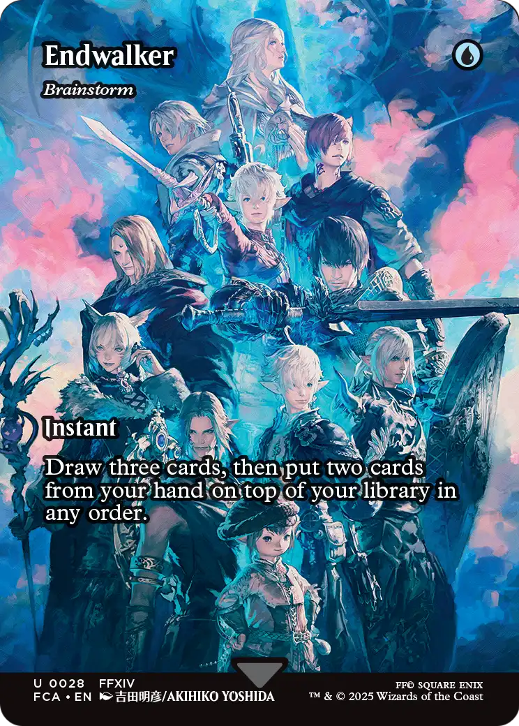 Endwalker - Brainstorm (Showcase) (FCA-028) (Borderless) [FINAL FANTASY: Through the Ages] Foil