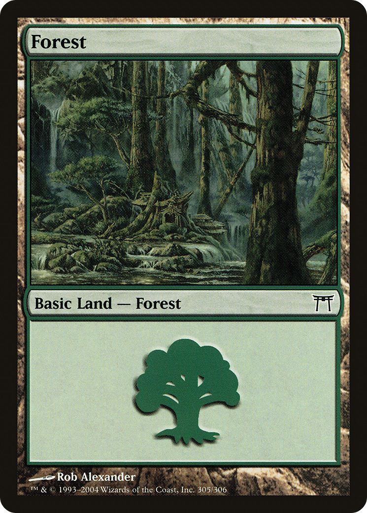 Forest (CHK-305) [Champions of Kamigawa]