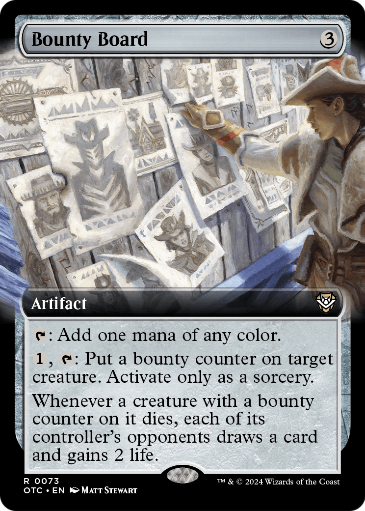 Bounty Board (Extended Art) (OTC-073) [Outlaws of Thunder Junction Commander]