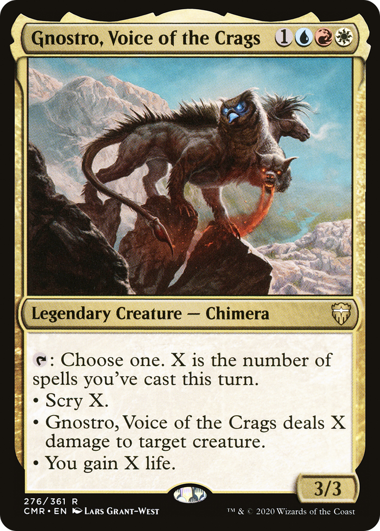 Gnostro, Voice of the Crags (CMR-276) [Commander Legends] Foil