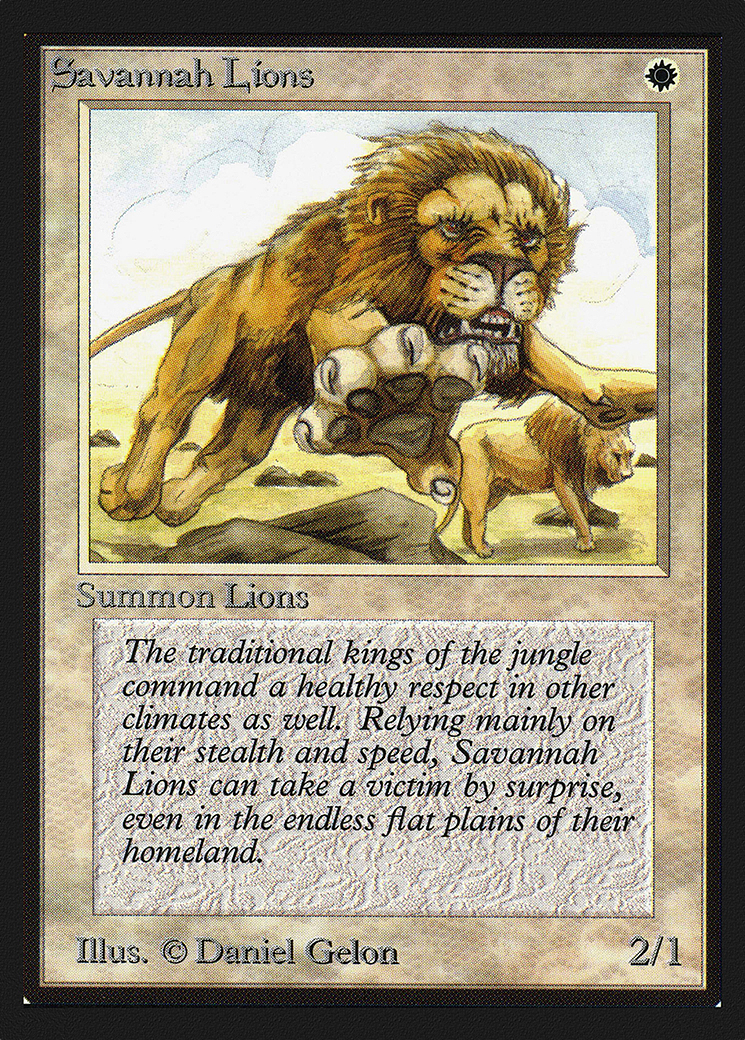Savannah Lions (CE) [Collectors' Edition]