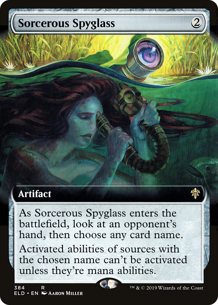 Sorcerous Spyglass (Extended Art) (ELD-384) [Throne of Eldraine] Foil