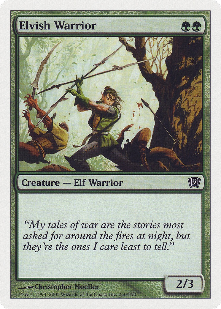 Elvish Warrior (9ED-240) [9th Edition]