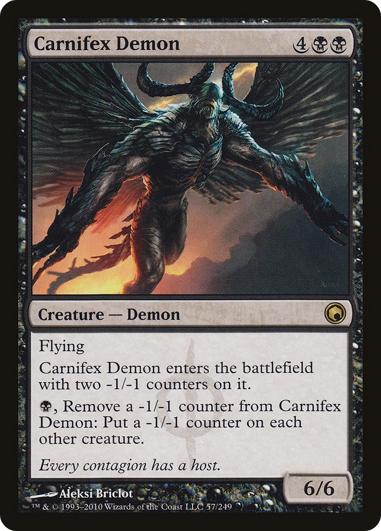 Carnifex Demon (SOM-057) [Scars of Mirrodin]