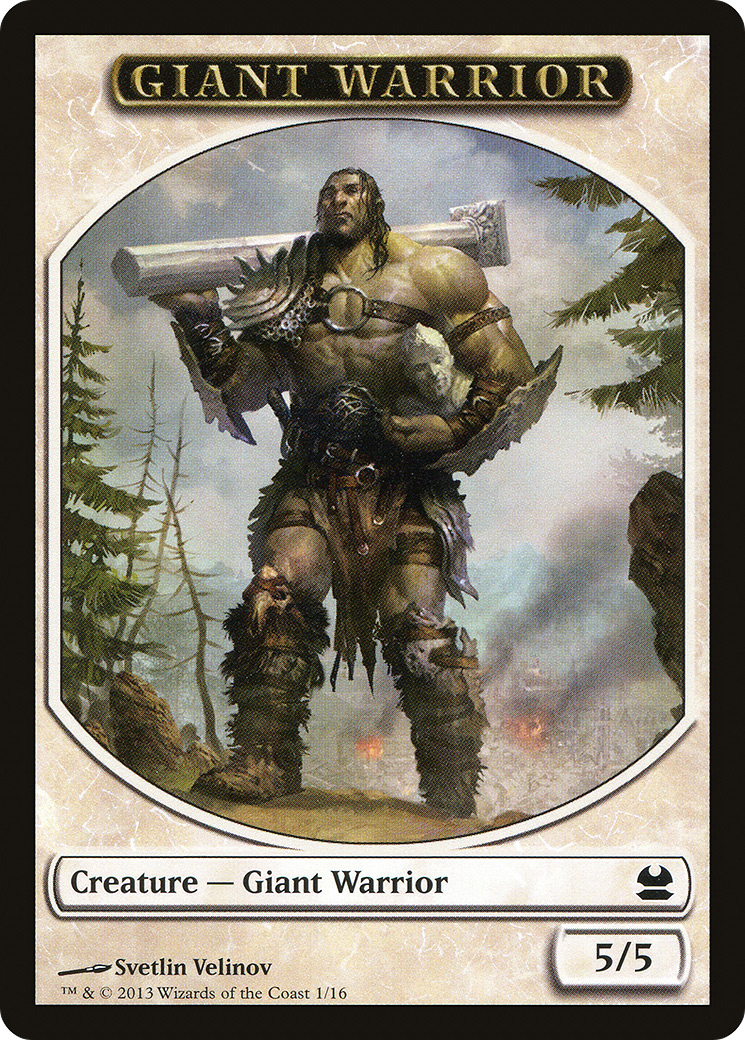 Giant Warrior Token (MMA-001) [Modern Masters Tokens]
