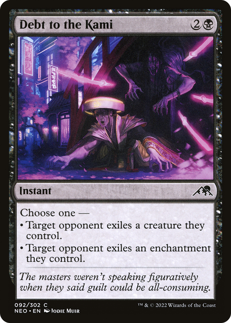 Debt to the Kami (NEO-092) [Kamigawa: Neon Dynasty] Foil
