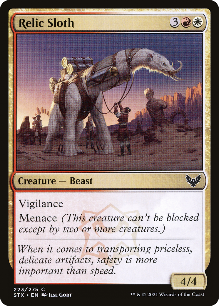 Relic Sloth (STX-223) [Strixhaven: School of Mages]