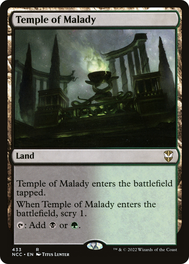 Temple of Malady (NCC-433) [New Capenna Commander]