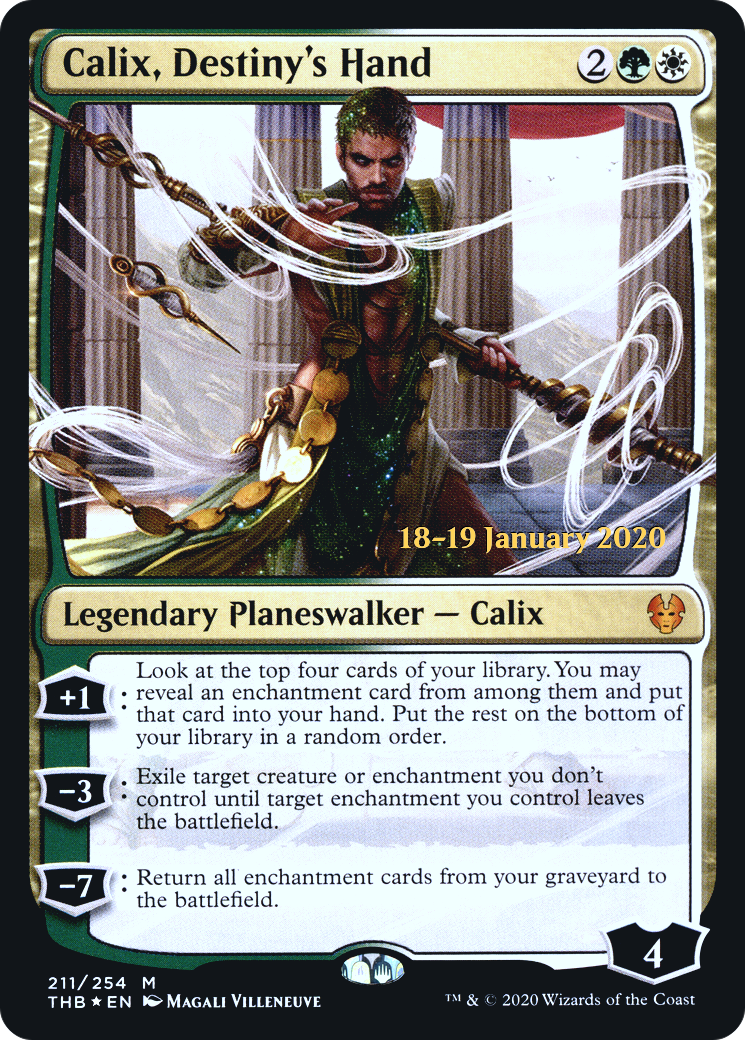 Calix, Destiny's Hand (PRE-211S) [Theros Beyond Death Promos] Foil