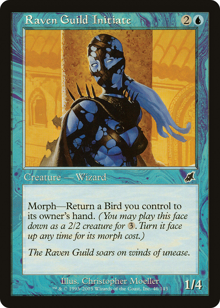 Raven Guild Initiate (SCG-046) [Scourge] Foil