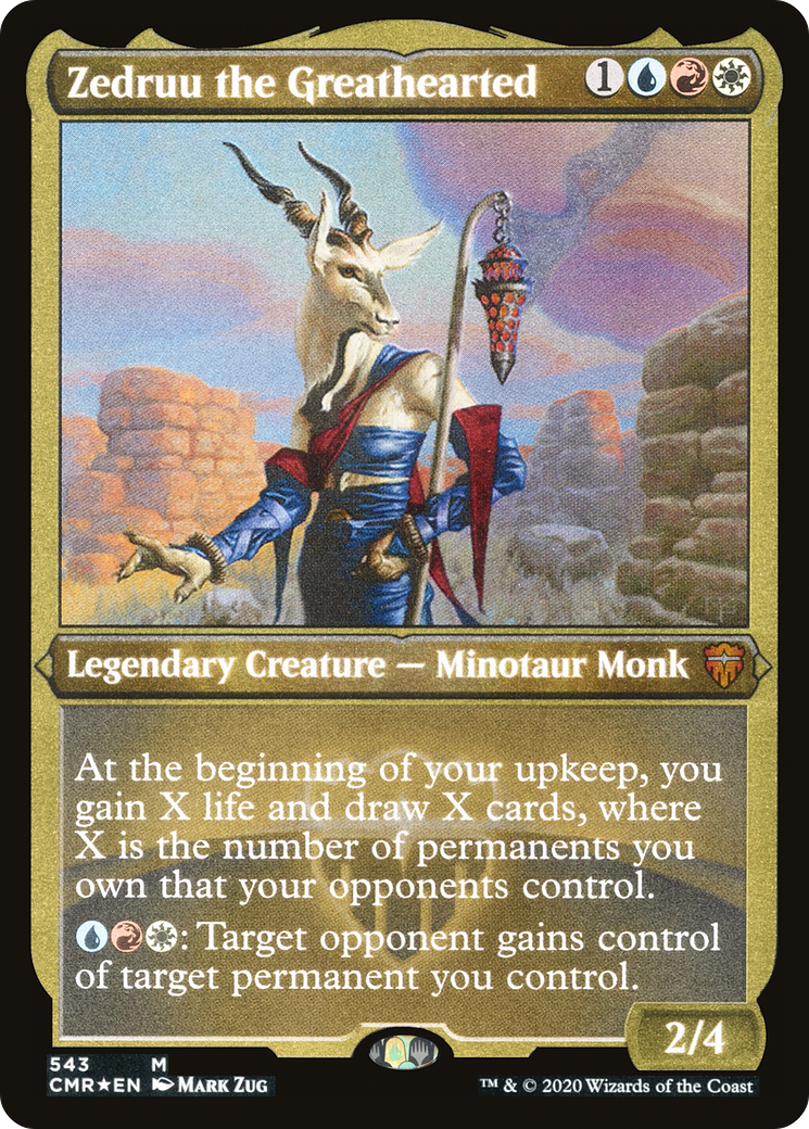Zedruu the Greathearted (Foil Etched) (CMR-543) [Commander Legends] Foil