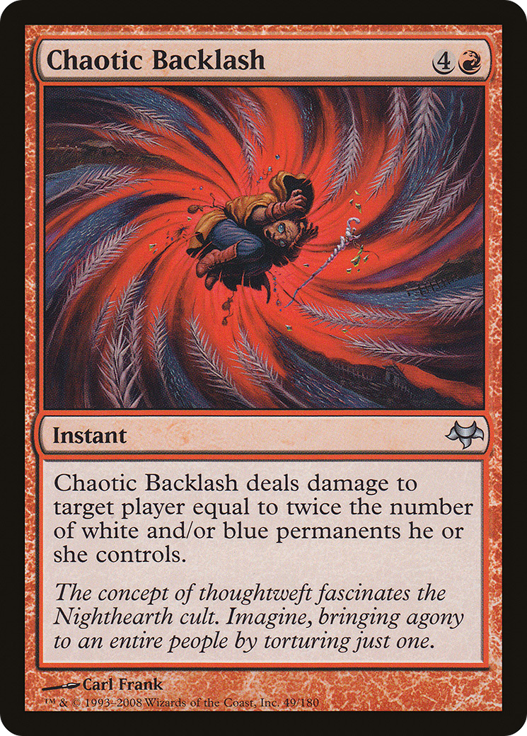 Chaotic Backlash (EVE-049) [Eventide] Foil