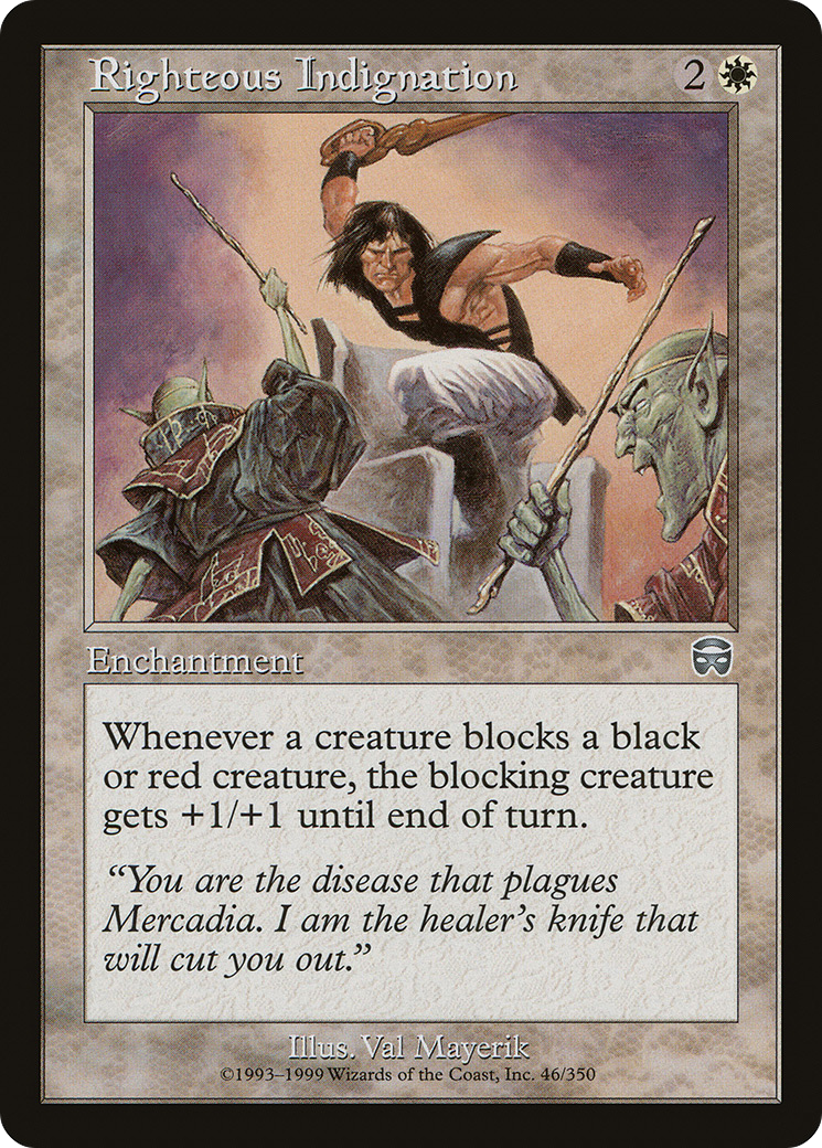 Righteous Indignation (MMQ-046) [Mercadian Masques] Foil