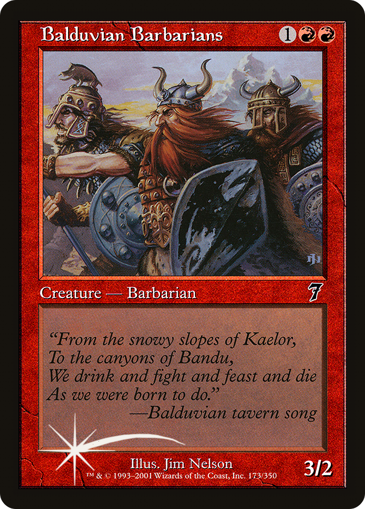 Balduvian Barbarians (7ED-173★) [7th Edition] Foil