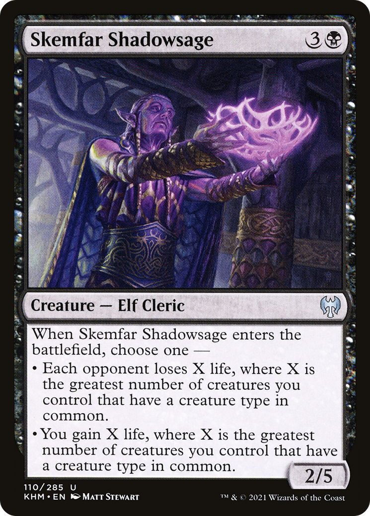Skemfar Shadowsage (KHM-110) [Kaldheim] Foil