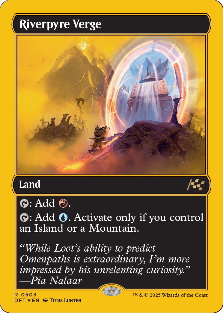 Riverpyre Verge (First-Place Foil) (DFT-503) [Aetherdrift] Foil