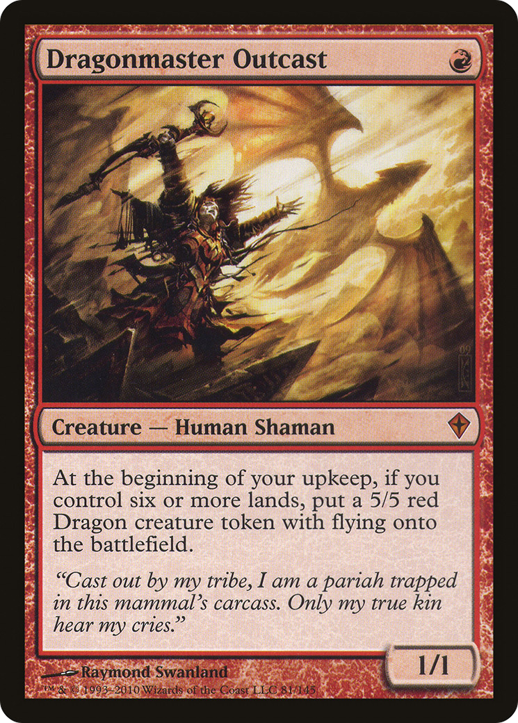 Dragonmaster Outcast (WWK-081) [Worldwake] Foil