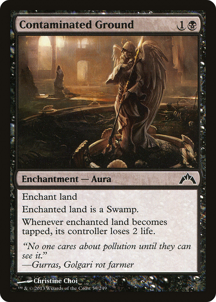 Contaminated Ground (GTC-059) [Gatecrash] Foil