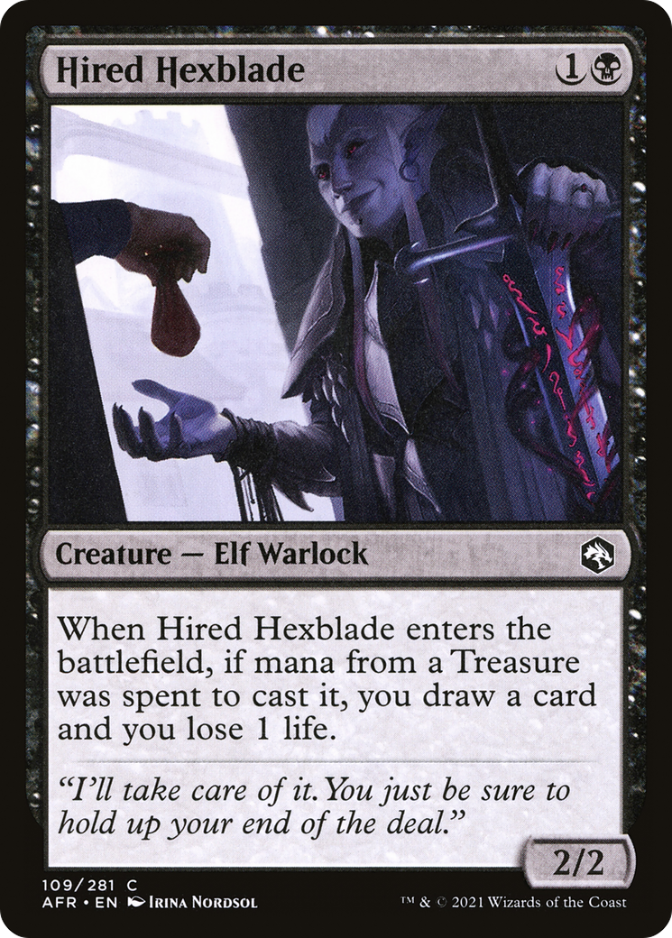 Hired Hexblade (AFR-109) [Adventures in the Forgotten Realms]