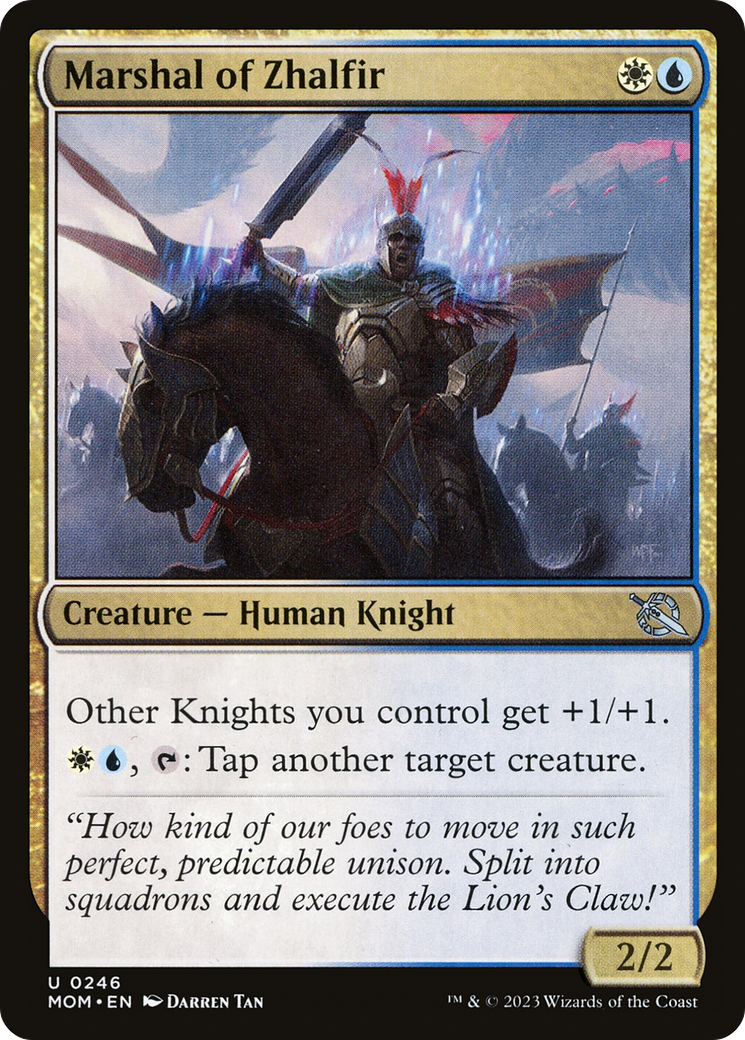 Marshal of Zhalfir (MOM-246) [March of the Machine] Foil
