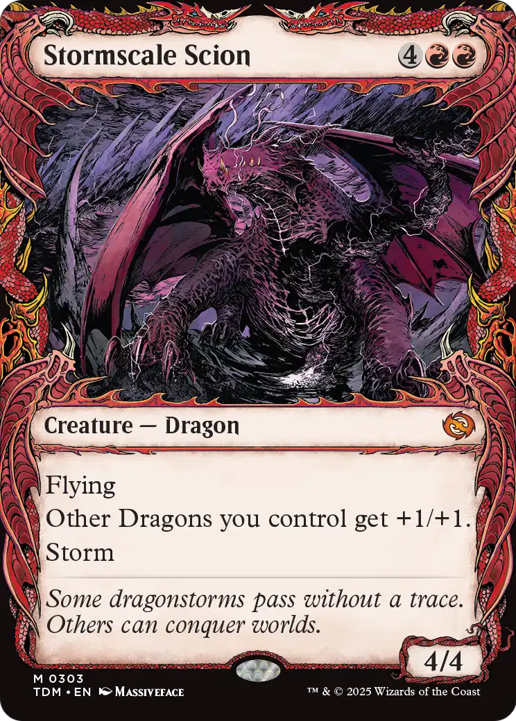 Stormscale Scion (Showcase) (TDM-303) [Tarkir: Dragonstorm]
